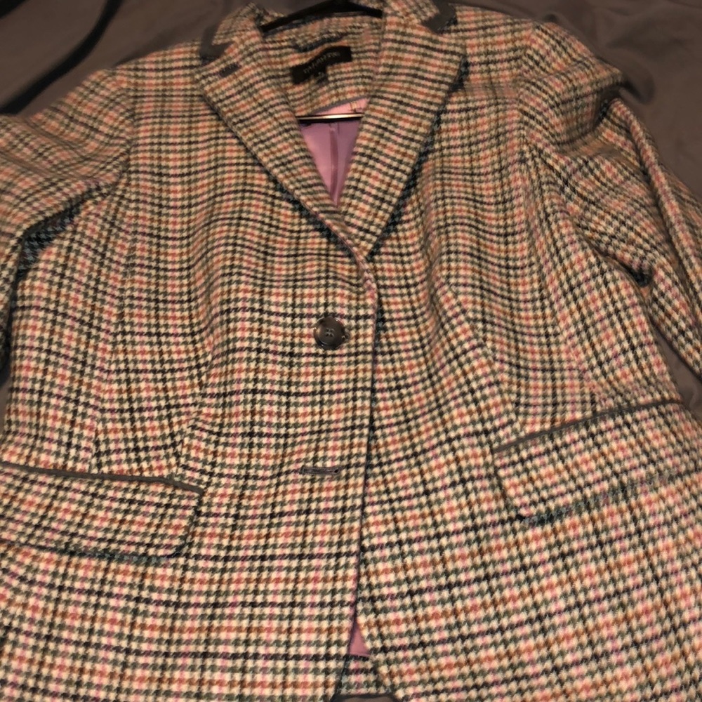 Talbots blazer with cutest lining with little owls